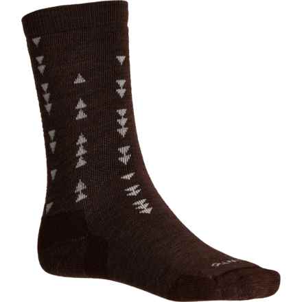 Point 6 Medium Cushion Socks - Merino Wool, Crew (For Men) in Chestnut