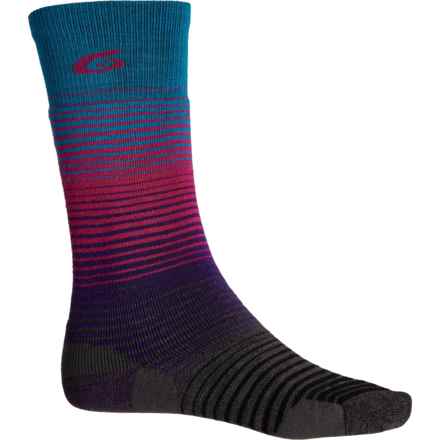 Point 6 Medium Cushioned Ski Socks - Merino Wool, Over the Calf (For Men) in Turqoise