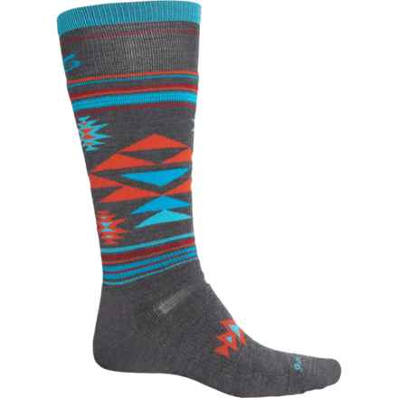 Point 6 Mesa Medium Cushion Socks - Merino Wool, Over the Calf (For Men and Women) in Grey