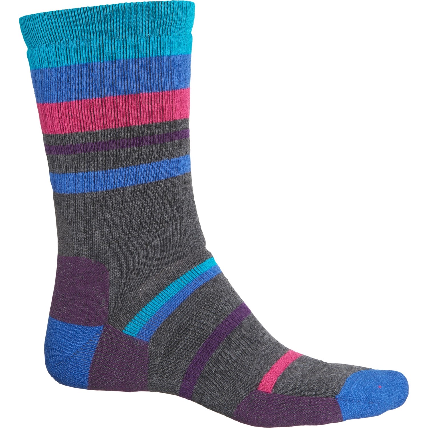 Point 6 Mixed Stripe Medium Cushion Socks (For Men and Women) - Save 33%