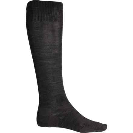 Point 6 Ultralight Cushioned Ski Socks - Merino Wool, Over the Calf (For Men) in Gray