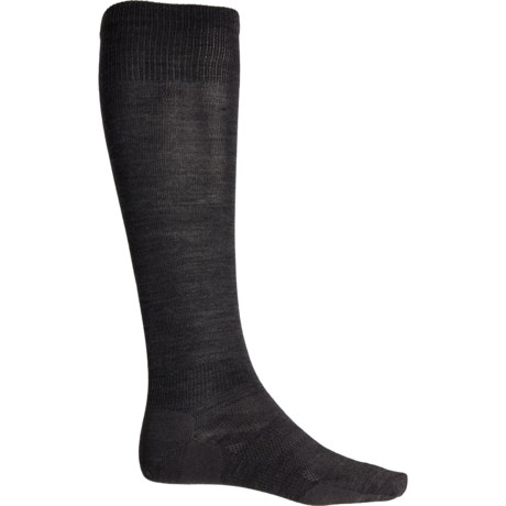 Point 6 Ultralight Cushioned Ski Socks - Merino Wool, Over the Calf (For Men) in Gray