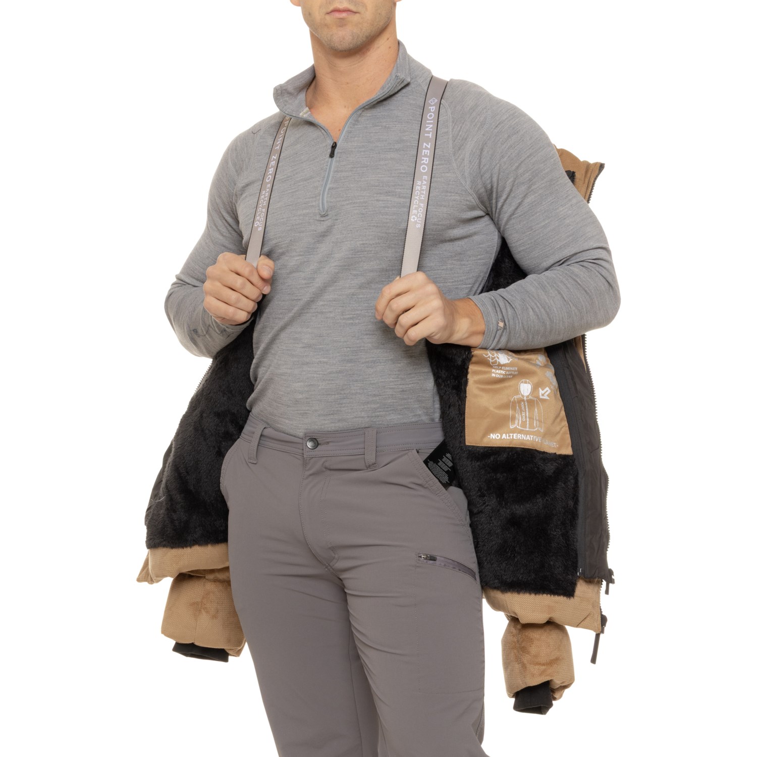 POINT ZERO Jacquard Corduroy Puffer Jacket - Insulated - Save 68%