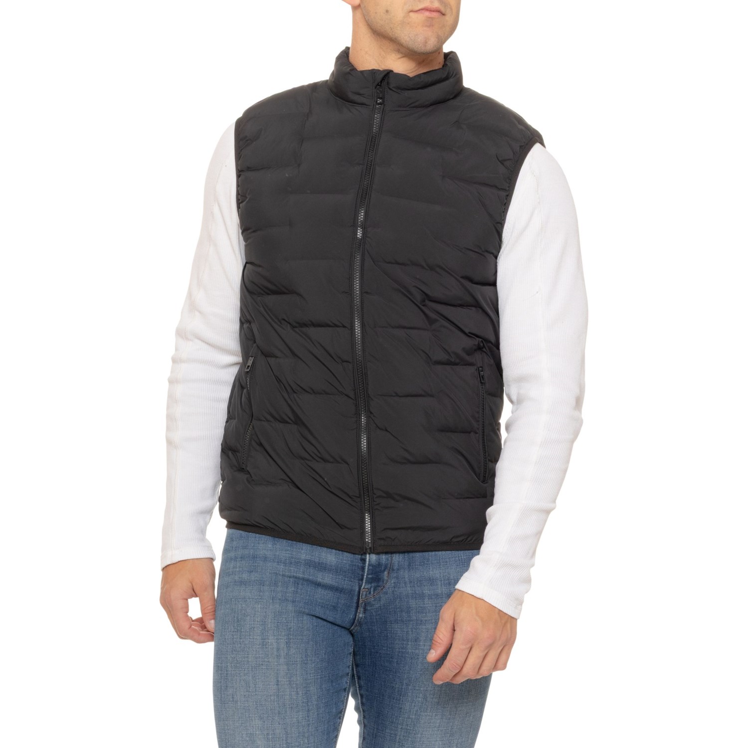 (取寄) ポイントゼロ ウルトラ ライン ヒート シールド ベスト - ウォータープルーフ, インサレーテッド POINT ZERO Ultra Line Heat Sealed Vest - Waterproof, Insulated  Black POINT ZERO Ultra Line Heat Sealed Vest - Waterproof, Insulated