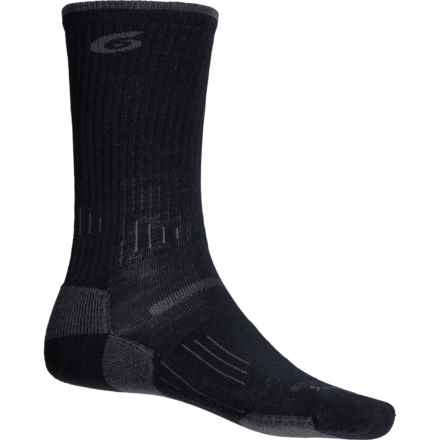 Point6 Light Hiking Socks - Merino Wool, Crew (For Men) in Black