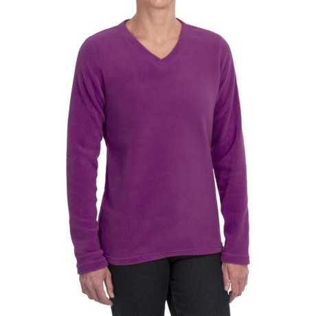 Polartec® AIRCORE Fleece Pullover – V-Neck, Long Sleeve (For Women)