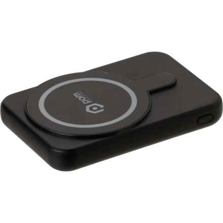 POM GEAR MAGsafe Wireless Magnetic Portable Rechargeable Battery in Black