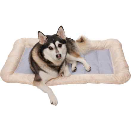 Pooch Pen Cooling Gel Crate Mat - 36x23” in Tan