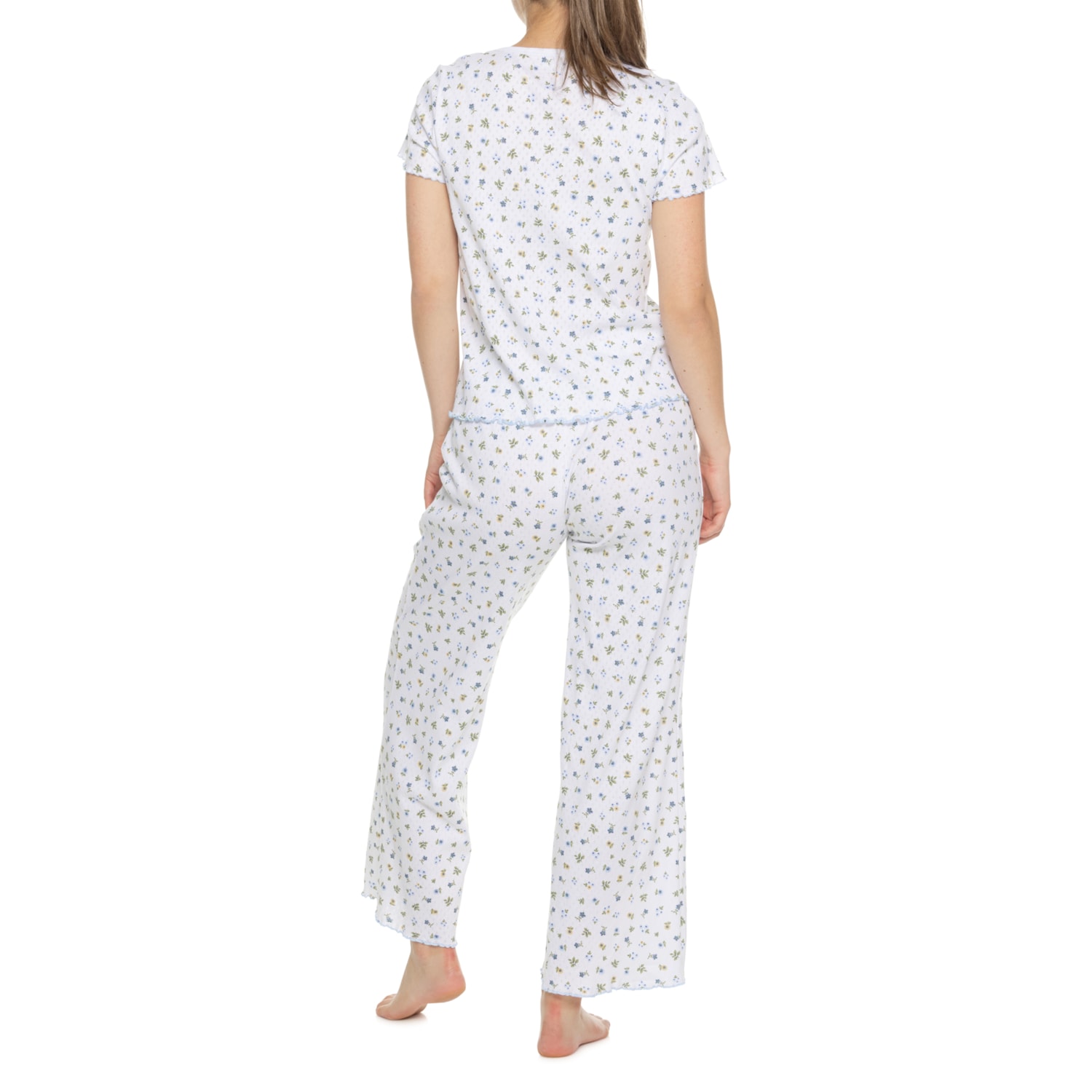Poppy Pyjamas Poppy & Clay Pointelle Pajamas - Organic Cotton, Short Sleeve - Save 47%