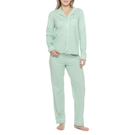 (取寄) ポルカ ドッツ ノッチ カラー パジャマ - オーガニック コットン, ロング スリーブ Poppy & Clay Polka Dots Notch Collar Pajamas - Organic Cotton, Long Sleeve  Blue Poppy & Clay Polka Dots Notch Collar Pajamas - Organic Cotton