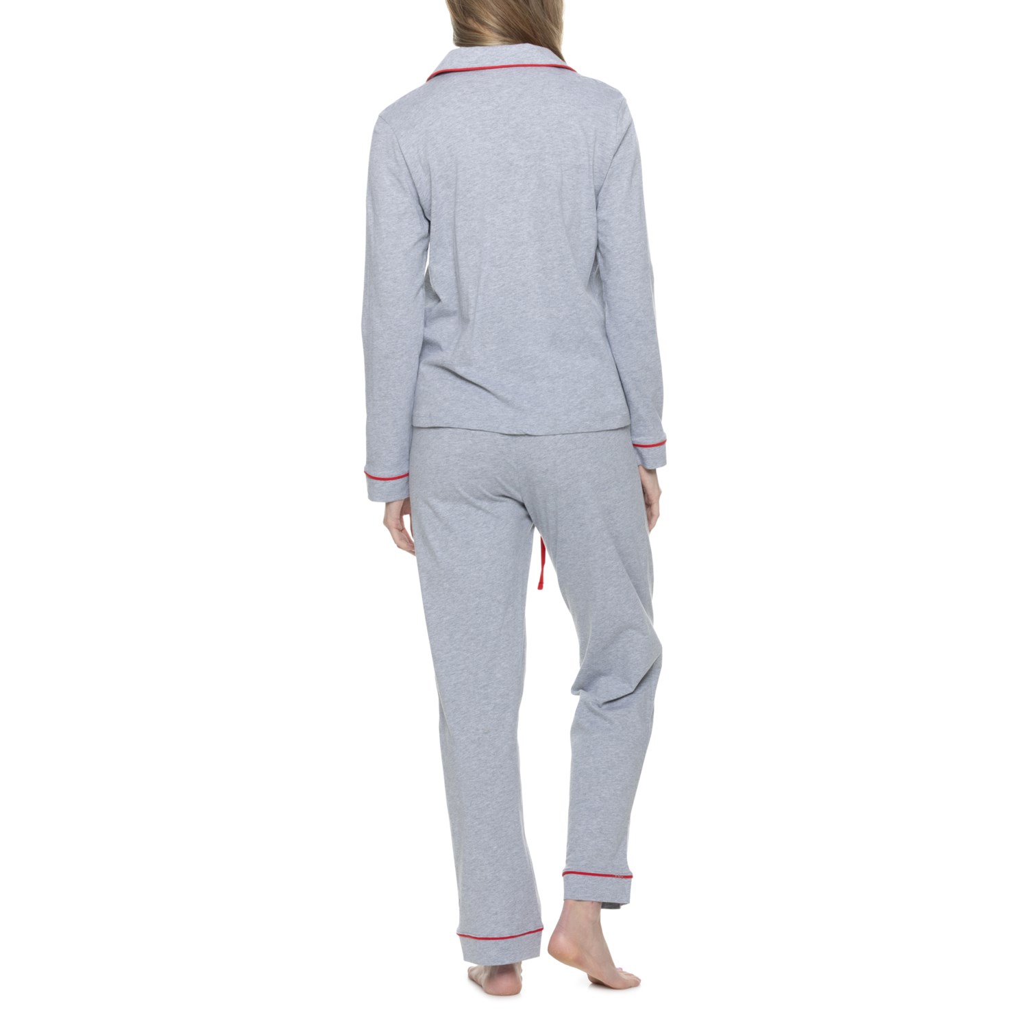 Poppy & Clay Solid Notch Collar Pajamas - Organic Cotton, Long