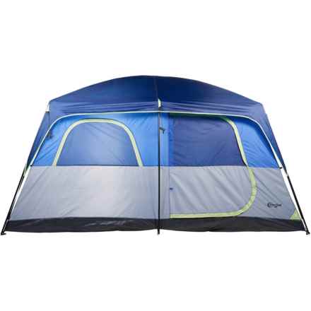 PORTAL Spacious Cabin Tent - 8-Person, 3-Season in Blue/Grey/Green