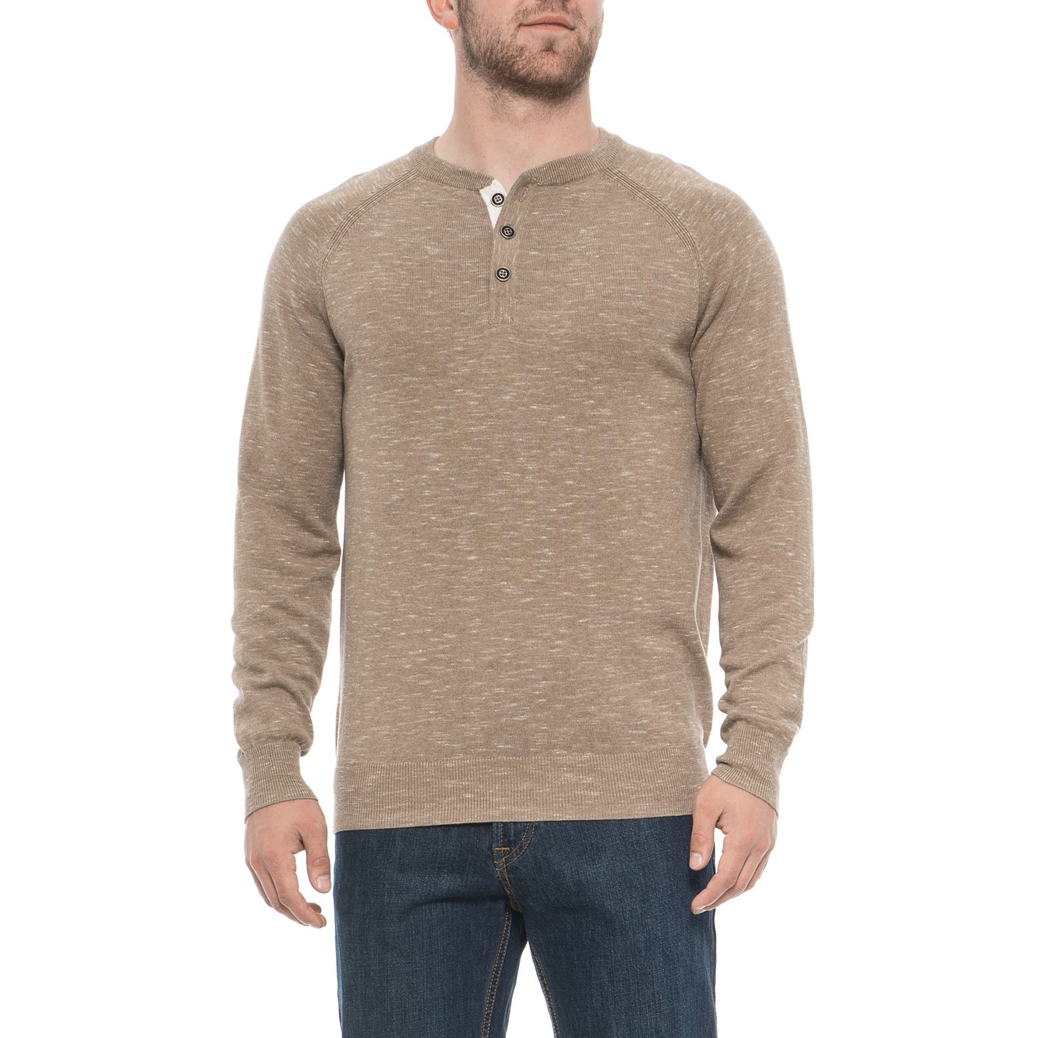 Porter & Ash Porter Ash Space-Dye Henley Shirt (For Men) - Save 65%