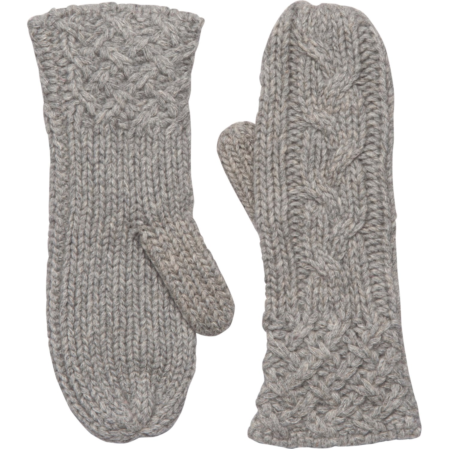 Portolano Cable-Rib Knit Cuff Mittens (For Women) - Save 50%