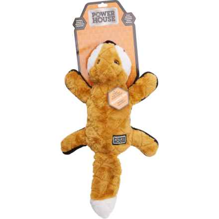 Powerhouse Ballistic Dog Toy - 18”, Squeaker in Fox