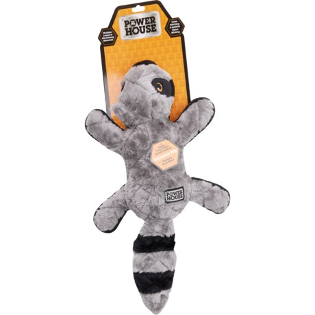Powerhouse Ballistic Dog Toy - 18”, Squeaker in Raccoon