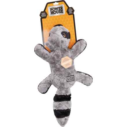 Powerhouse Large Ballistic Dog Toy - 18”, Squeaker in Raccoon