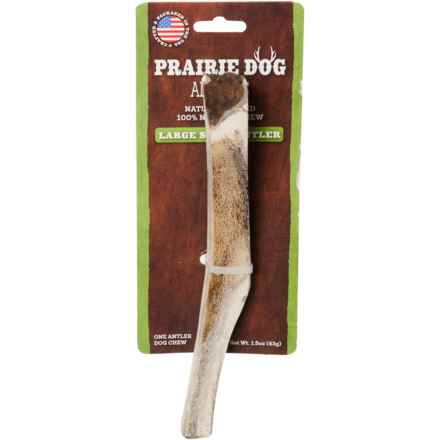 Prairie Dog Split Antler Dog Chew - Large in Multi