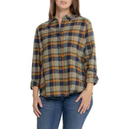 prAna Alfie Flannel Shirt - Organic Cotton, Long Sleeve in Rye Green