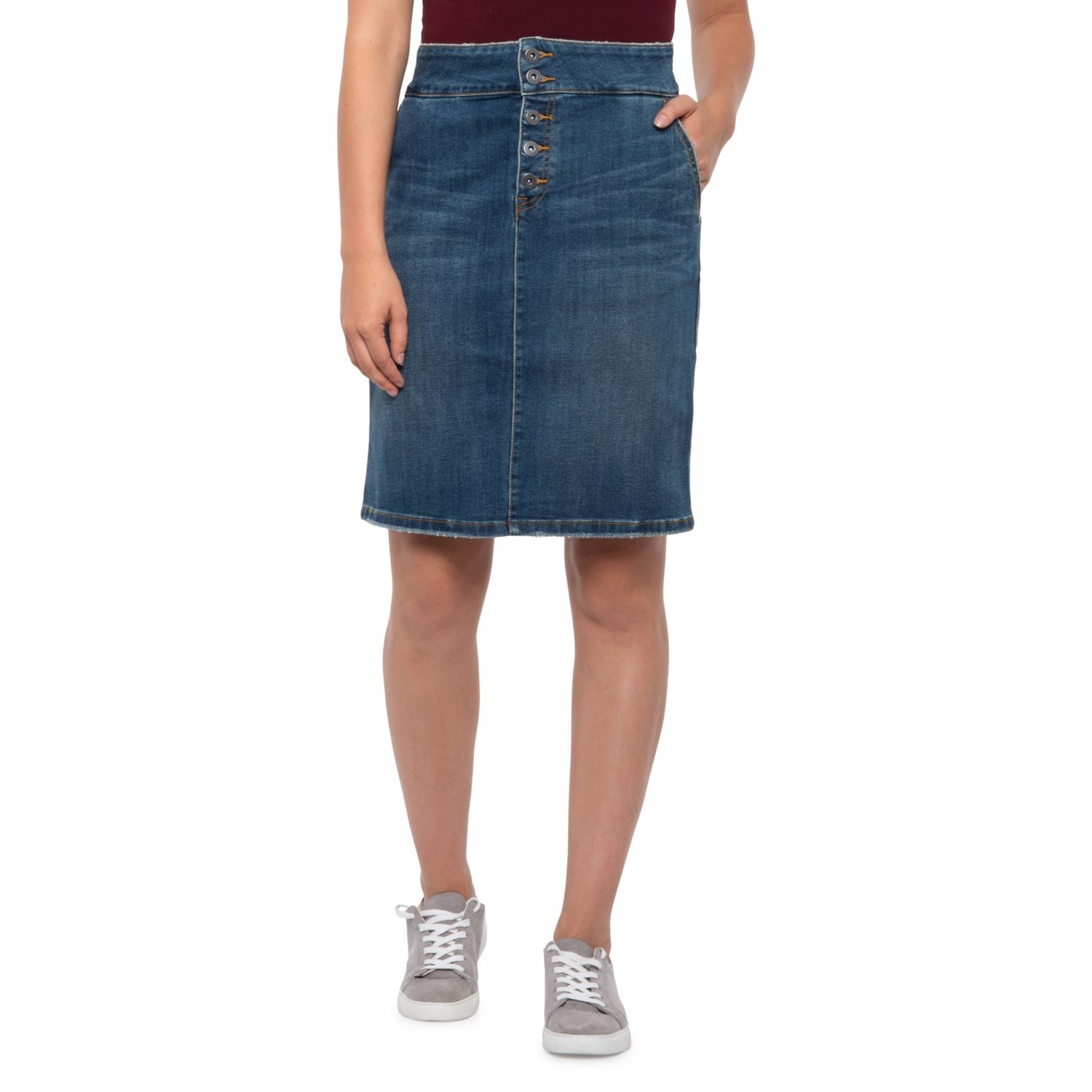 prana denim skirt