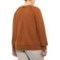 636HF_2 prAna Burnt Caramel Heather Cozy Up Sweatshirt (For Plus Size Women)
