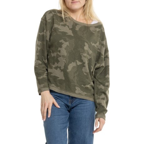 prAna Cozy Up Polmdale Shirt - Long Sleeve in Sage Camo