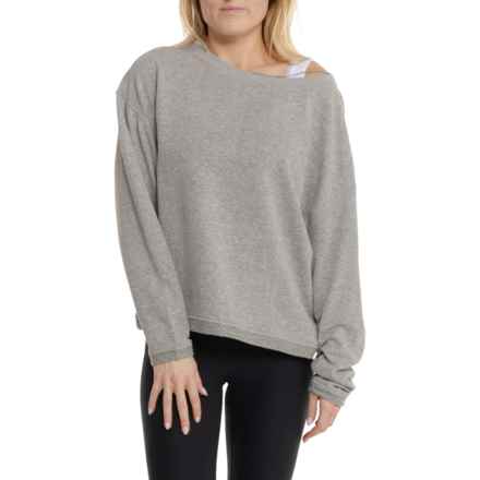 prAna Cozy Up Polmdale Sweatshirt - UPF 50+ in Heather Grey