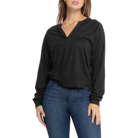 prAna Cozy Up Sweet Breeze Shirt - Long Sleeve in Black