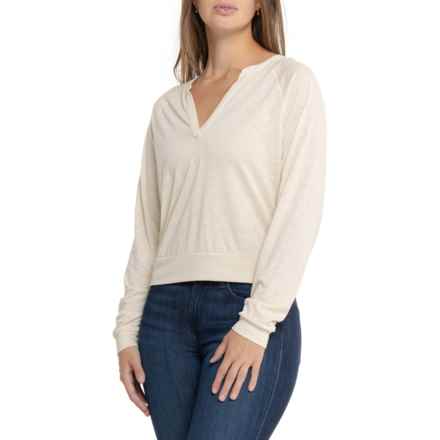 prAna Cozy Up Sweet Breeze Shirt - Long Sleeve in Canvas Heather