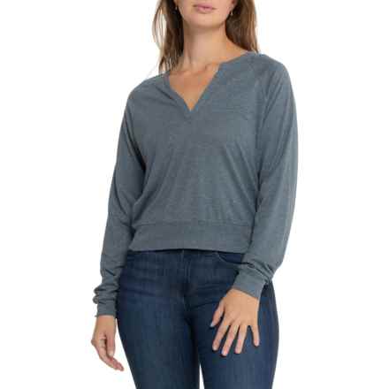 prAna Cozy Up Sweet Breeze Shirt - Long Sleeve in Weathered Blue