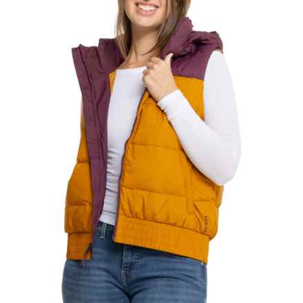 prAna Emerald Valley Down Vest - Insulated in Mulberry Colorblock