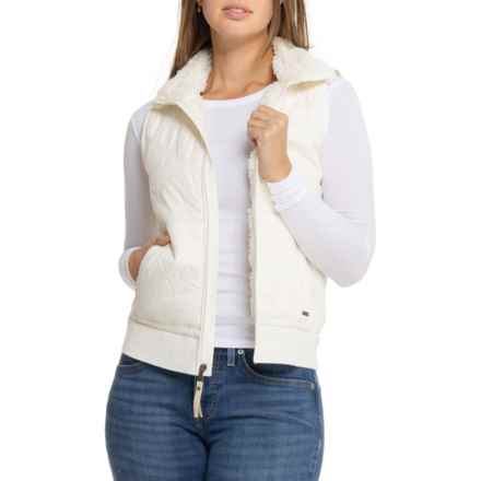 prAna Esla Fleece-Lined Vest in Bone