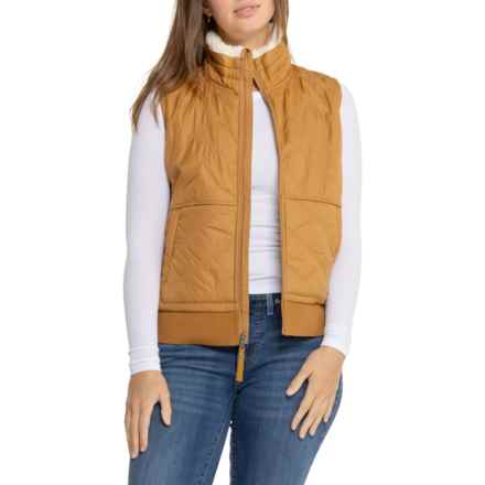 prAna Esla Fleece-Lined Vest in Camel