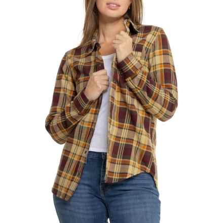 prAna Golden Canyon Flannel Shirt - Organic Cotton, Long Sleeve in Burlap