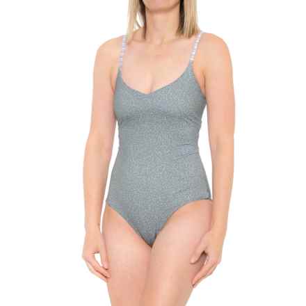 prAna Jess Reversible One-Piece Swimsuit - UPF 50+ in Army Spots