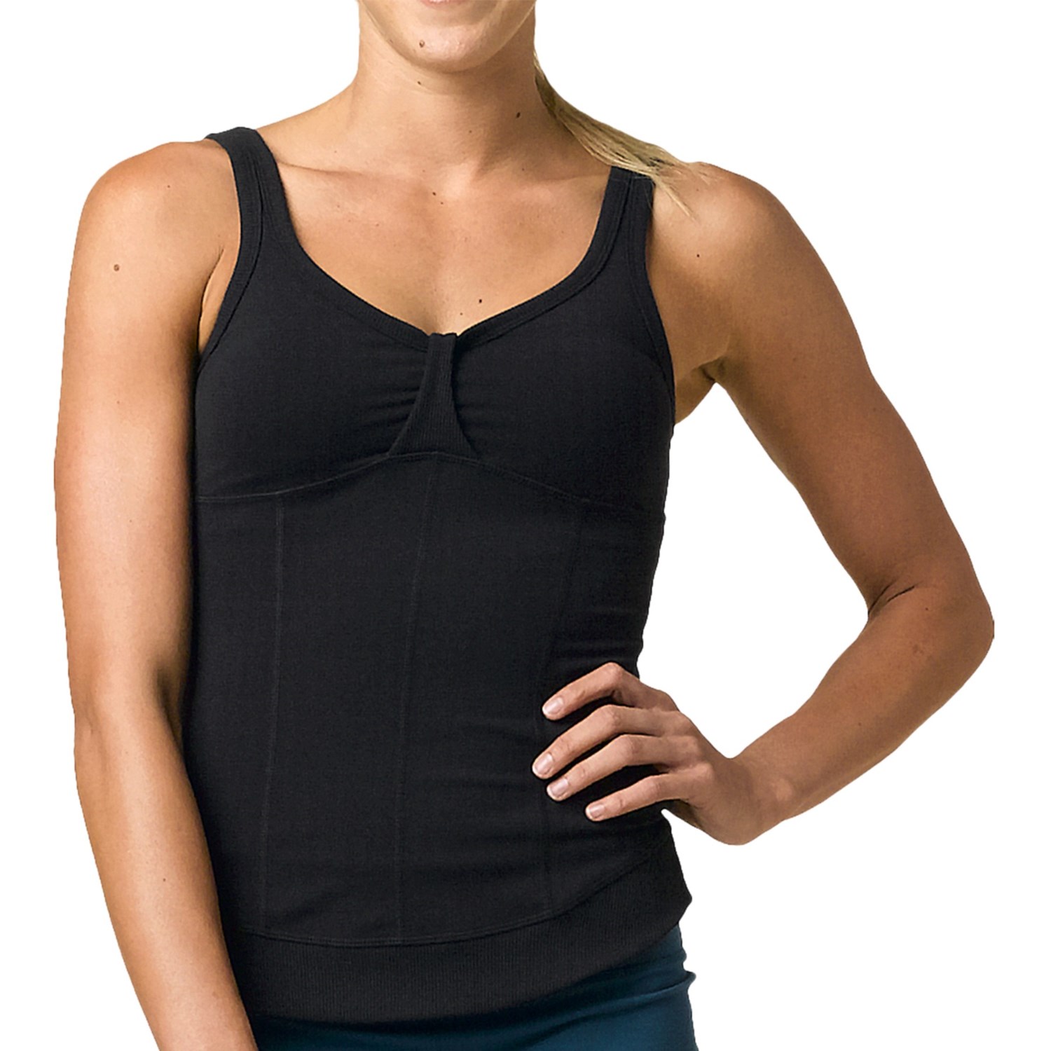 List 101+ Background Images High Neck Workout Tank With Built-in Bra Latest