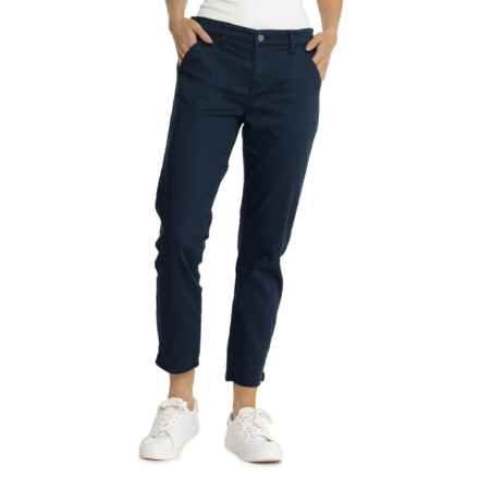 prAna Kayla Cropped Chino Pants - Organic Cotton in Indie Blue