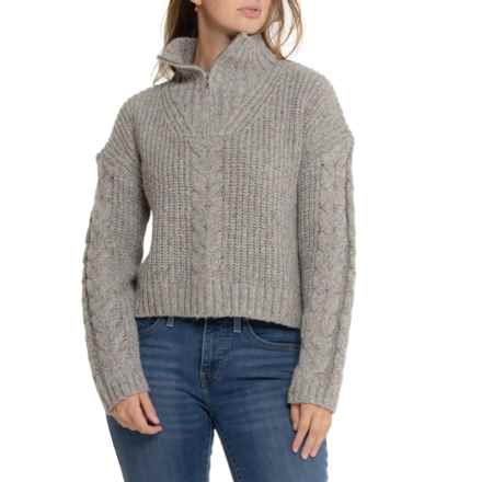 prAna Laurel Creek Sweater - Zip Neck in Pebble Grey