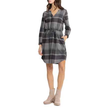 prAna Loop to Pines Dress - Organic Cotton, Long Sleeve in Charcoal