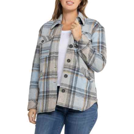 prAna Lower Falls Flannel Jacket - Organic Cotton in Big Sky Blue