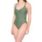 prAna Marina One-Piece Swimsuit - UPF 50+, Underwire, D Cup in Army Green