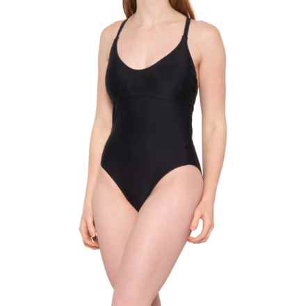 prAna Marina One-Piece Swimsuit - UPF 50+, Underwire, D Cup in Black