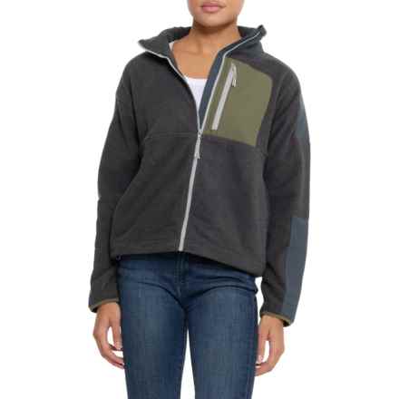 prAna Peak Fleece Jacket in Charcoal / Stormy Night