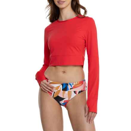 prAna Seleina Shirt - UPF 50+, Long Sleeve in Carmine Red