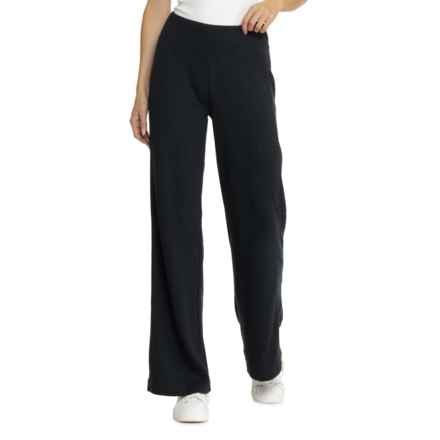 prAna Sunrise Wide Leg Pants in Solid Black