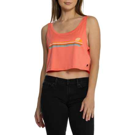 prAna Vibes Alpenglow Crop Tank Top in Fresca