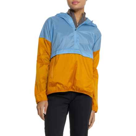 prAna Whistler Anorak Jacket - Zip Neck in Clear Sky Colorblock