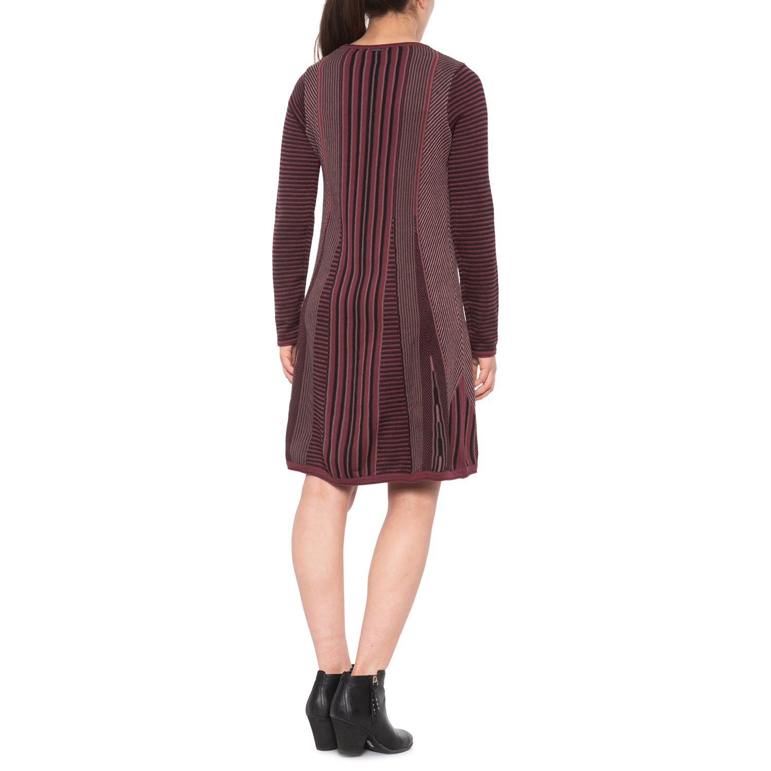 burgundy sweater dress