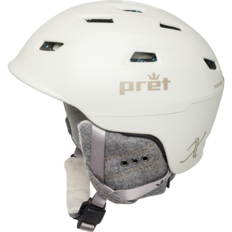 Pret Haven X Ski Helmet - MIPS (For Women) in Chalk