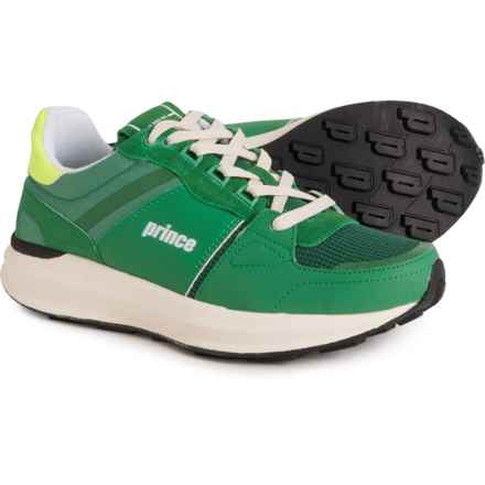 Prince Backdate Jog 918 Sneakers - Leather (For Men) in Green-Yellow